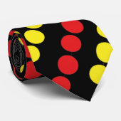 赤と黄色のドットクール ネクタイ (ロール)