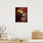 赤と黄色のバラ ポスター (キッチン)