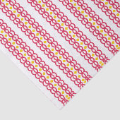 赤と黄色のパターンティッシュペーパー 薄葉紙 (詳細)