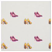 赤と黄色のヒール生地 ファブリック (見本)