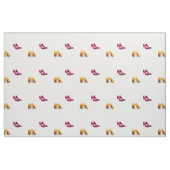 赤と黄色のヒール生地 ファブリック (ファットクウォーター)