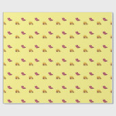 赤と黄色のヒール ラッピングペーパー (フラット)