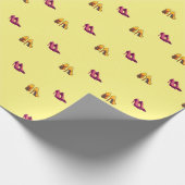 赤と黄色のヒール ラッピングペーパー (角)