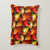 赤と黄色のピーマンのアクセント枕 アクセントクッション (裏面(縦))