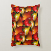 赤と黄色のピーマンのアクセント枕 アクセントクッション (正面(垂直))