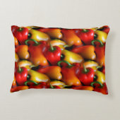 赤と黄色のピーマンのアクセント枕 アクセントクッション (裏面)
