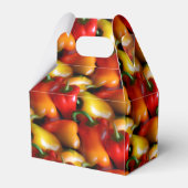 赤と黄色のピーマンの好意ボックス フェイバーボックス (裏面サイド)