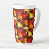 赤と黄色のピーマンラテマグ カフェラテマグ (右アングル)