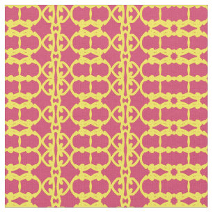 赤と黄色のファブリックプリントパターンデザイン ファブリック