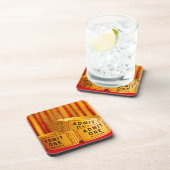 赤と黄色のムービーチケット コースター (右側)