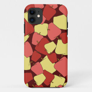 赤と黄色のリンゴのパターン iPhone 11 ケース