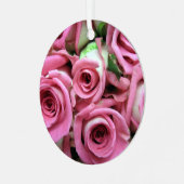 赤と黄色のローズメタルサークルオーナメント メタルオーナメント (正面左)