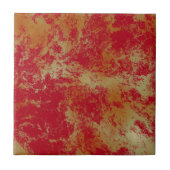 赤と黄色の大理石抽象芸術 タイル (正面)