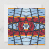 赤と黄色の建築詳細ノートカード シーズンカード (正面)