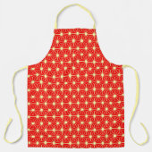 赤と黄色の星 エプロン (正面)