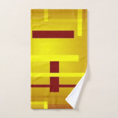 赤と黄色の極 バスタオルセット (ハンドタオル)