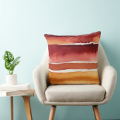 赤と黄色の水色抽象芸術 クッション (椅子)