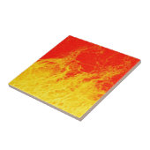 赤と黄色の燃える火 タイル (側面)