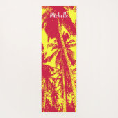 赤と黄色の特徴を持つデザイン ヨガマット (裏面)