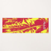 赤と黄色の特徴を持つデザイン ヨガマット (正面(横))