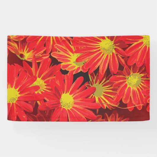 赤と黄色の花1 横断幕 (横)
