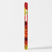 赤と黄色の花1 iPhoneケース (左側面)