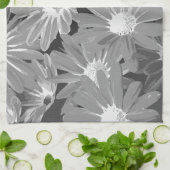 赤と黄色の花2 キッチンタオル (折り畳み)