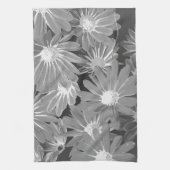 赤と黄色の花2 キッチンタオル (縦)