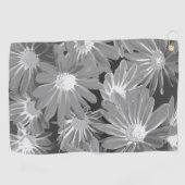 赤と黄色の花2 ゴルフタオル (横)