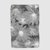 赤と黄色の花2 ゴルフタオル (正面)