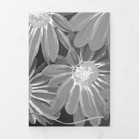 赤と黄色の花2 三つ折りクリスマスカード (カバー)