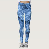 赤と黄色の花3 レギンス (正面)