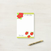 赤と黄色の花 ポストイット (デスク上)