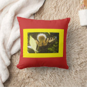 赤と黄色の（昆虫）オオカバマダラ、モナーク装飾用クッション クッション (ブランケット)