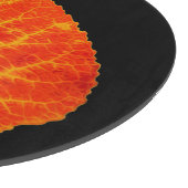 赤と黄色の《植物》アスペンリーフ#10 カッティングボード (角)