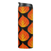 赤と黄色の《植物》アスペンリーフ#10 タンブラー (回転右)