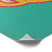 赤と黄色のNO-MAJ™バッジ ポスター (角)