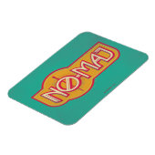 赤と黄色のNO-MAJ™バッジ マグネット (左側)