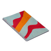 赤と黄色彩の鮮やかの壁 ノートブック (右側)