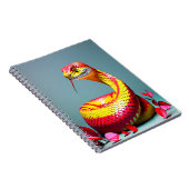 赤と黄色鮮やかのコブラはかりで測ヘビ ノートブック (右側)