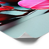 赤と黄色鮮やかのコブラはかりで測ヘビ ポスター (角)