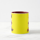 赤と黄色 – し!今日はコーヒーではない マグカップ (中央)