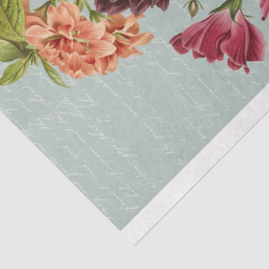 赤と黄色 – フローラ – ブーケの切り離し 薄葉紙 (詳細)