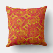 赤と黄 クッション (裏面)