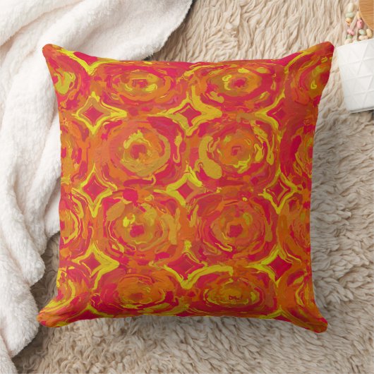 赤と黄 クッション (ブランケット)