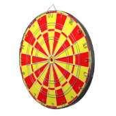 赤と黄 ダーツボード (正面右)