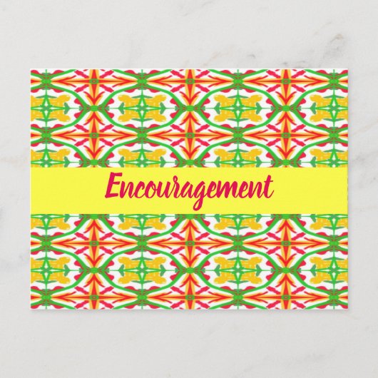 赤と黄 ポストカード (正面)