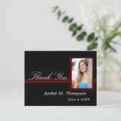 赤と黒ありがとう写真はがき ポストカード (スタンド正面)