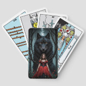 赤と黒い狼 トランプ (裏面)