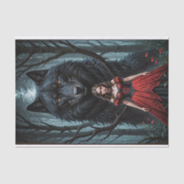 赤と黒い狼 薄葉紙